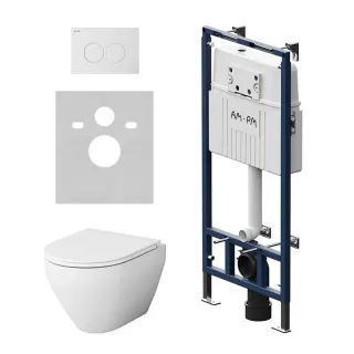 Комплект унитаза с инсталляцией AM.PM Spirit V2.0 IS100101.701700 сиденье микролифт